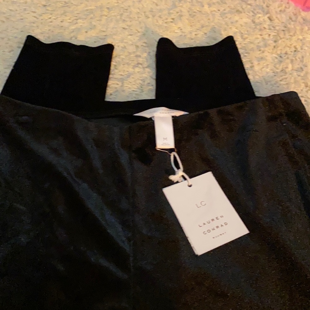 Lauren Conrad velvet leggings
